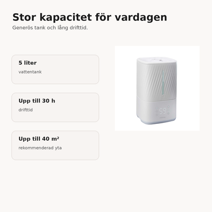 Lanaform Napo – luftfuktare med varm & kall dimma