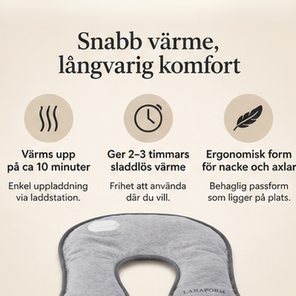 Värmekrage – uppladdningsbar värmedyna för nacke & axlar